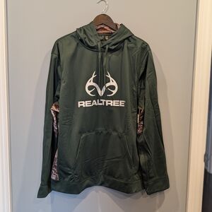 Realtree Green Hoodie with Camo Accents NWT Size XL